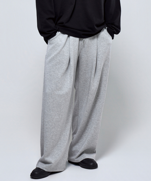 PHYSICAL GARMENTS（フィジカルガーメンツ）の「P2629 講演テンションディープピンタックロングパンツ[2COLOR]（スウェットパンツ・メンズ・ブラック/グレー・MEDIUM/LARGE/X-LARGE/XX-LARGE）」の11枚目の写真