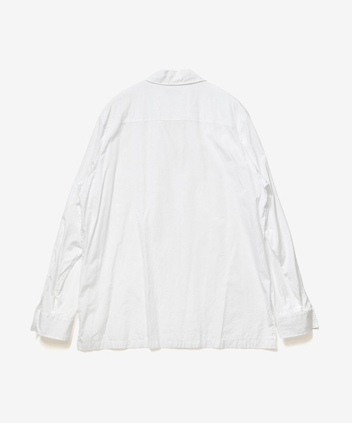 ATTACHMENT（アタッチメント）の「140/2 ギザブロード ピアスト L/S シャツ / 140/2 GIZA BROAD PIERCED L/S SHIRT（シャツ/ブラウス・メンズ・ホワイト/ライトカーキ/ブラック・1/2/3）」の4枚目の写真