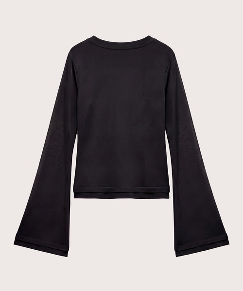 kiehtova(キエトヴァ)の「【kiehtova】CLEAN SILHOUETTE VTOPS/クリーン シルエット ブイトップス KTWR65(Tシャツ/カットソー・レディース・ブラック/アイボリー/アッシュグレー・FREE)」の19枚目の写真