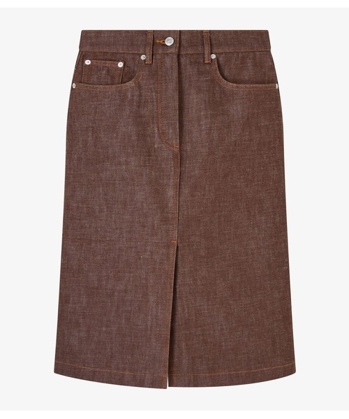 A.P.C.(アーペーセー)の「JUPE LIZZIE(スカート・レディース・レッド/ブラウン・36)」の1枚目の写真