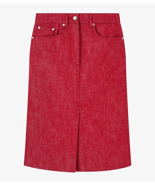 A.P.C.(アーペーセー)の「JUPE LIZZIE(スカート・レディース・レッド/ブラウン・36)」の2枚目の写真