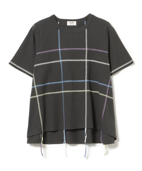 BEAMS HEART（ビームスハート）の「カラフル フリンジ ステッチ プルオーバー（Tシャツ/カットソー・レディース・ブラック/グリーン/オフホワイト・FREE）」の11枚目の写真