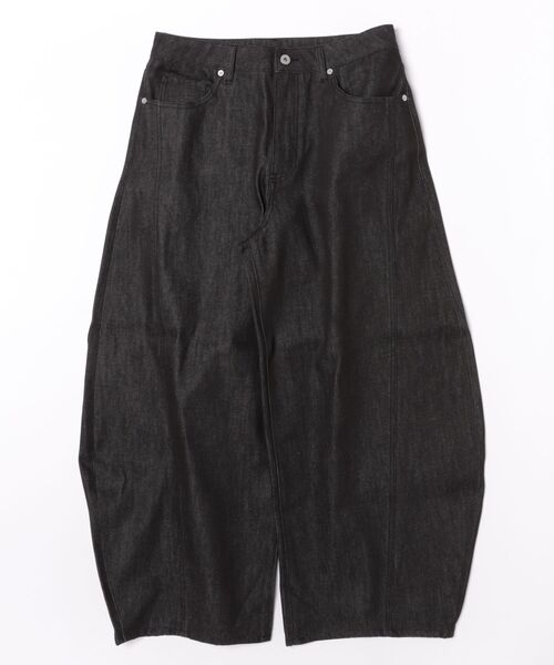 8(eight)(エイト)の「デニムカーブパンツ(デニムパンツ・メンズ・ブラック/ネイビー・LARGE/MEDIUM)」の2枚目の写真