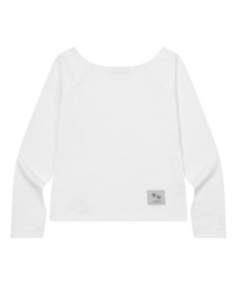 リブオフショルダーナグラン長袖Tシャツ（3カラー）