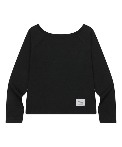 COIRIS(コイリス)の「リブオフショルダーナグラン長袖Tシャツ(3カラー)(Tシャツ/カットソー・レディース・ブラック/グレー/ホワイト・FREE)」の1枚目の写真