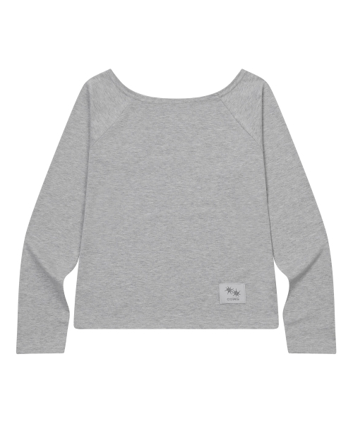 COIRIS(コイリス)の「リブオフショルダーナグラン長袖Tシャツ(3カラー)(Tシャツ/カットソー・レディース・ブラック/グレー/ホワイト・FREE)」の4枚目の写真