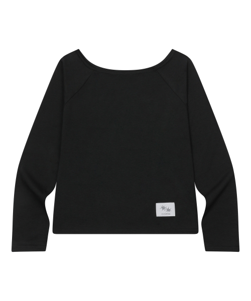 COIRIS(コイリス)の「リブオフショルダーナグラン長袖Tシャツ(3カラー)(Tシャツ/カットソー・レディース・ブラック/グレー/ホワイト・FREE)」の8枚目の写真