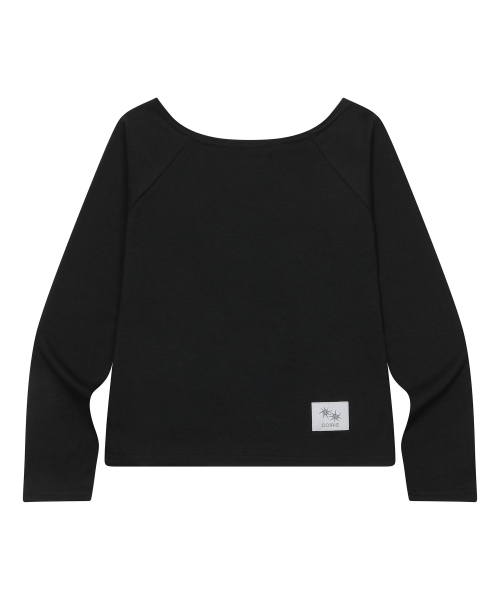 COIRIS(コイリス)の「リブオフショルダーナグラン長袖Tシャツ(3カラー)(Tシャツ/カットソー・レディース・ブラック/グレー/ホワイト・FREE)」の9枚目の写真