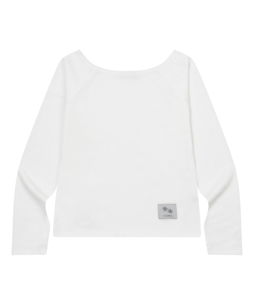 COIRIS(コイリス)の「リブオフショルダーナグラン長袖Tシャツ(3カラー)(Tシャツ/カットソー・レディース・ブラック/グレー/ホワイト・FREE)」の12枚目の写真