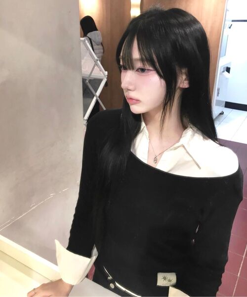 COIRIS(コイリス)の「リブオフショルダーナグラン長袖Tシャツ(3カラー)(Tシャツ/カットソー・レディース・ブラック/グレー/ホワイト・FREE)」の19枚目の写真