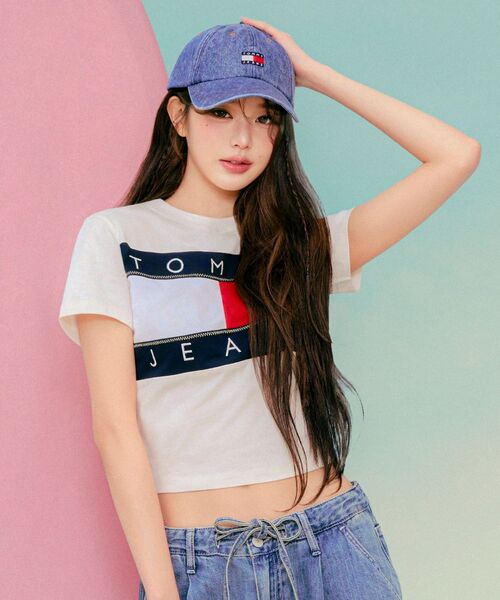 tommy jeans（トミー ジーンズ）の「【オンライン限定】ユニセックス ヘリテージデニムキャップ（キャップ・レディース・インディゴブルー・FREE）」の6枚目の写真