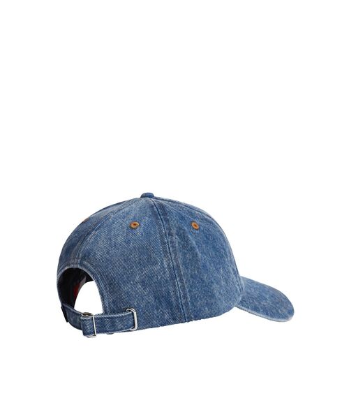tommy jeans（トミー ジーンズ）の「【オンライン限定】ユニセックス ヘリテージデニムキャップ（キャップ・レディース・インディゴブルー・FREE）」の3枚目の写真