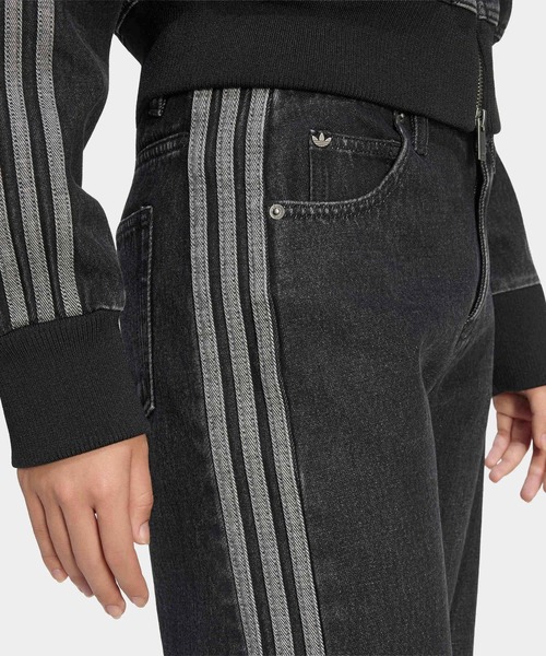 adidas(アディダス)の「ファイヤーバード ミッドライズ ストレート デニムパンツ / アディダスオリジナルス adidas Originals(デニムパンツ・レディース・ブラック・24/30/33W 30L/32W 30L/29/30/28/30/27/30/26/30/25/30/30W 30L/31W 30L)」の3枚目の写真