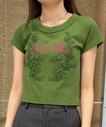 Ameri(�A����)��26AW LACE DOCKING CONCEPT COMPACT TEE(T�V���c/�J�b�g�\�[)