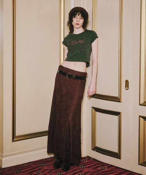 Ameri（アメリ）の「26AW LACE DOCKING CONCEPT COMPACT TEE（Tシャツ/カットソー・レディース・グリーン/スミクロ/ブラウン/ホワイト・FREE）」の12枚目の写真
