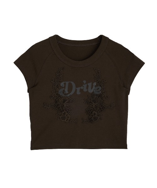 Ameri（アメリ）の「26AW LACE DOCKING CONCEPT COMPACT TEE（Tシャツ/カットソー・レディース・グリーン/スミクロ/ブラウン/ホワイト・FREE）」の15枚目の写真