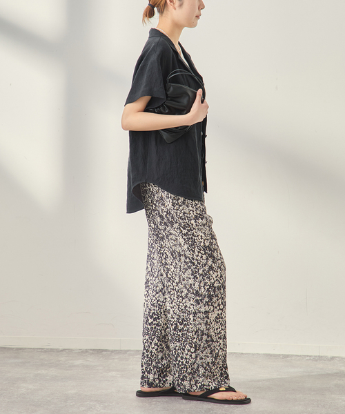 journal standard L'essage(ジャーナルスタンダードレサージュ)の「《セットアップ可》トリプルリネンシャツ(シャツ/ブラウス・レディース・ベージュ/ブラック・FREE)」の20枚目の写真