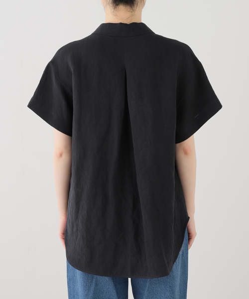 journal standard L'essage(ジャーナルスタンダードレサージュ)の「《セットアップ可》トリプルリネンシャツ(シャツ/ブラウス・レディース・ベージュ/ブラック・FREE)」の13枚目の写真