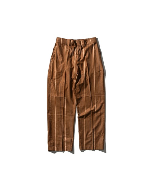 PUEBCO(プエブコ)の「COMFORT PANTS: COTTON STRIPE / Brown(その他パンツ・メンズ・ブラウン・MEDIUM/LARGE)」の2枚目の写真