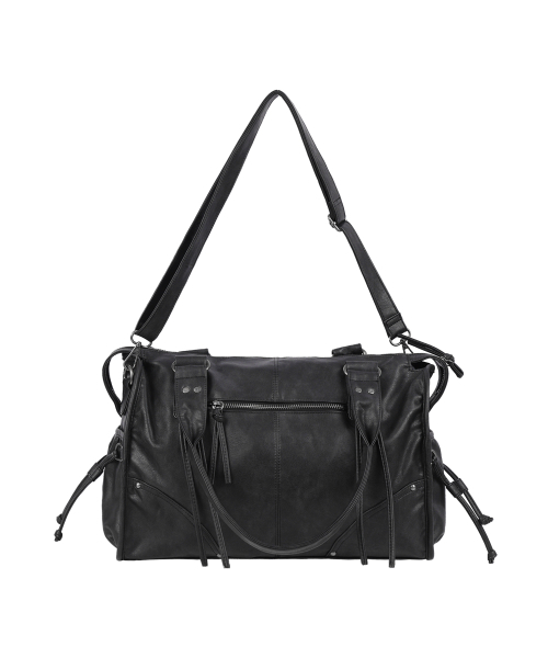 FANCY CLUB（ファンシークラブ）の「ベルト付きウォッシングレザーバッグ (ブラック) F25QE990（ショルダーバッグ・レディース・ブラック・FREE）」の10枚目の写真