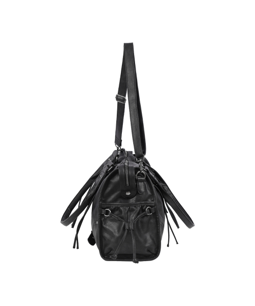 FANCY CLUB（ファンシークラブ）の「ベルト付きウォッシングレザーバッグ (ブラック) F25QE990（ショルダーバッグ・レディース・ブラック・FREE）」の11枚目の写真