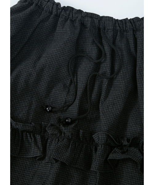 ASON(アズオン)の「CHECK KANGKANG MIDI SKIRT / BLACK(スカート・レディース・その他・FREE)」の12枚目の写真