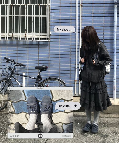 ASON(アズオン)の「CHECK KANGKANG MIDI SKIRT / BLACK(スカート・レディース・その他・FREE)」の17枚目の写真