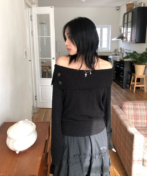 ASON(アズオン)の「CHECK KANGKANG MIDI SKIRT / BLACK(スカート・レディース・その他・FREE)」の21枚目の写真