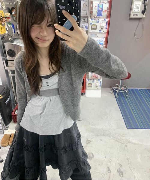 ASON(アズオン)の「CHECK KANGKANG MIDI SKIRT / BLACK(スカート・レディース・その他・FREE)」の3枚目の写真