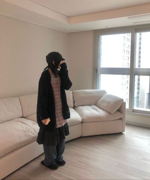 ASON(アズオン)の「CHECK KANGKANG MIDI SKIRT / BLACK(スカート・レディース・その他・FREE)」の4枚目の写真