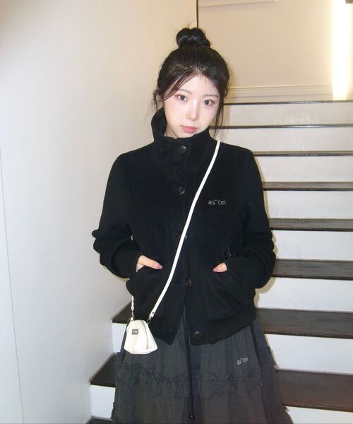 ASON(アズオン)の「CHECK KANGKANG MIDI SKIRT / BLACK(スカート・レディース・その他・FREE)」の7枚目の写真