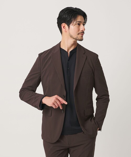 BEAUTY&YOUTH UNITED ARROWS(ビューティーアンドユースユナイテッドアローズ)の「【WEB限定】 360°MASTER スマート 2B ジャケット セットアップ対応 撥水 ストレッチ ウォッシャブル(テーラードジャケット・メンズ・ダークブラウン/ブラック/ダークグレー/ネイビー・XL/S/M/L)」の3枚目の写真
