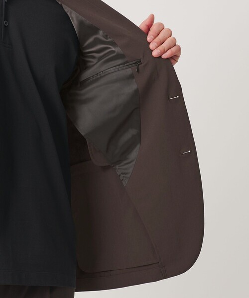 BEAUTY&YOUTH UNITED ARROWS(ビューティーアンドユースユナイテッドアローズ)の「【WEB限定】 360°MASTER スマート 2B ジャケット セットアップ対応 撥水 ストレッチ ウォッシャブル(テーラードジャケット・メンズ・ダークブラウン/ブラック/ダークグレー/ネイビー・XL/S/M/L)」の11枚目の写真
