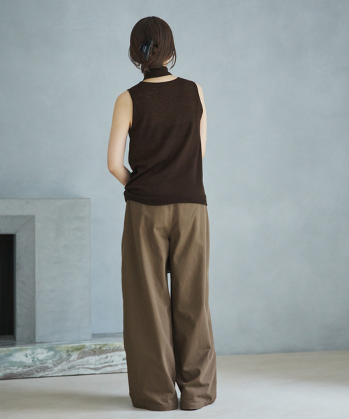 plage(プラージュ)の「Stole Knit タンク(ニット/セーター・レディース・チャコールグレー/ブラウン・FREE)」の15枚目の写真
