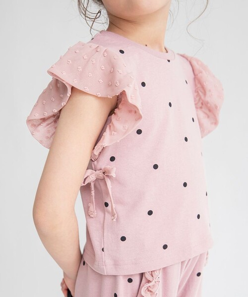 BRANSHES(ブランシェス)の「袖フリルセットアップ(セットアップ・キッズ・ピンク/ラベンダー・100/130/140/80/150/90/120/110)」の8枚目の写真