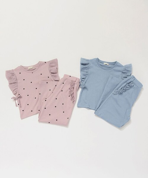 BRANSHES(ブランシェス)の「袖フリルセットアップ(セットアップ・キッズ・ピンク/ラベンダー・100/130/140/80/150/90/120/110)」の11枚目の写真
