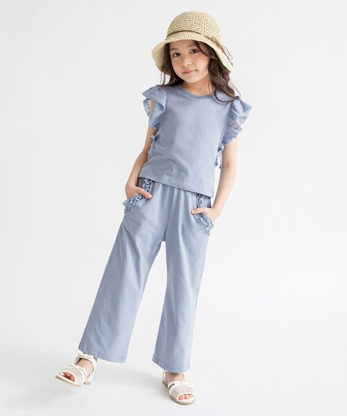 BRANSHES(ブランシェス)の「袖フリルセットアップ(セットアップ・キッズ・ピンク/ラベンダー・100/130/140/80/150/90/120/110)」の14枚目の写真