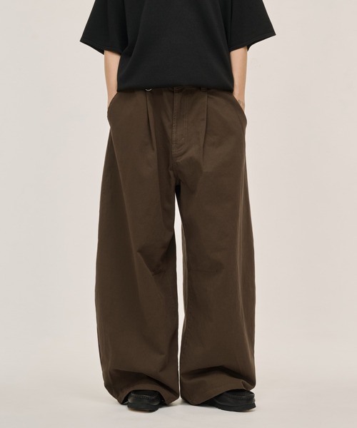 Toironier/トワロニエ/STA-P 2Tuck Side Tuck Pants（スラックス