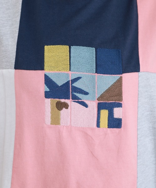 Emago（イマゴ）の「EMAGO タイル刺繍T 半端袖（Tシャツ/カットソー・レディース・ホワイト/ブラック・FREE）」の20枚目の写真
