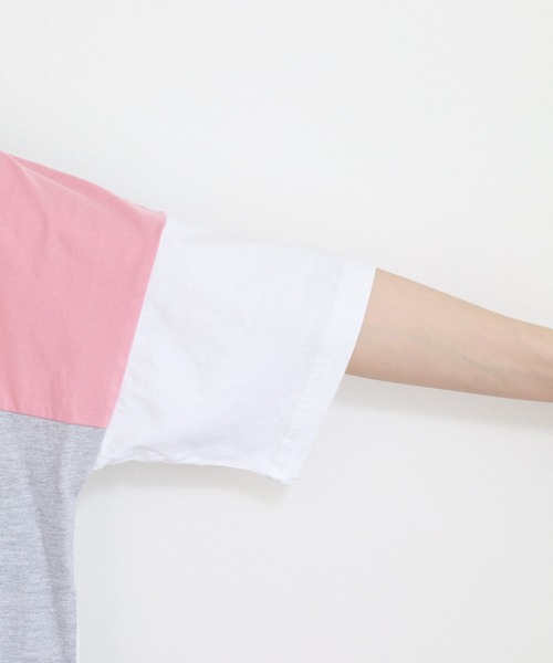 Emago（イマゴ）の「EMAGO タイル刺繍T 半端袖（Tシャツ/カットソー・レディース・ホワイト/ブラック・FREE）」の21枚目の写真