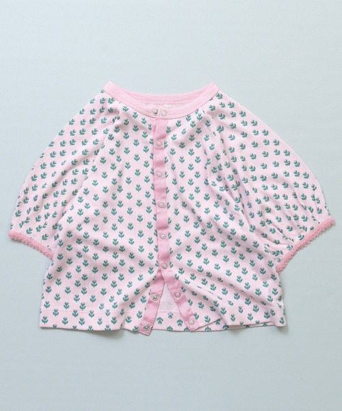 MARKEY'S(マーキーズ)の「2wayチューリップスリーブトップス(Tシャツ/カットソー・キッズ・ブルー系その他/ピンク系その他/レッド系その他・90/100/110/120/80/130/140/150)」の1枚目の写真