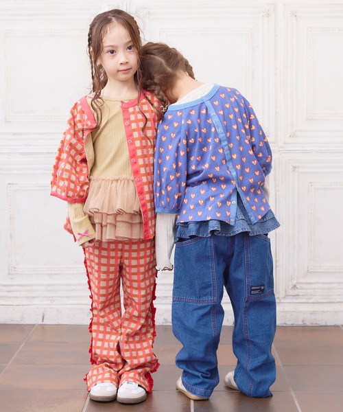 MARKEY'S(マーキーズ)の「2wayチューリップスリーブトップス(Tシャツ/カットソー・キッズ・ブルー系その他/ピンク系その他/レッド系その他・90/100/110/120/80/130/140/150)」の4枚目の写真