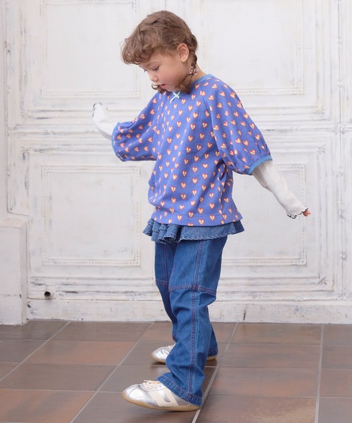 MARKEY'S(マーキーズ)の「2wayチューリップスリーブトップス(Tシャツ/カットソー・キッズ・ブルー系その他/ピンク系その他/レッド系その他・90/100/110/120/80/130/140/150)」の9枚目の写真
