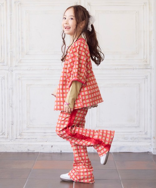MARKEY'S(マーキーズ)の「2wayチューリップスリーブトップス(Tシャツ/カットソー・キッズ・ブルー系その他/ピンク系その他/レッド系その他・90/100/110/120/80/130/140/150)」の12枚目の写真