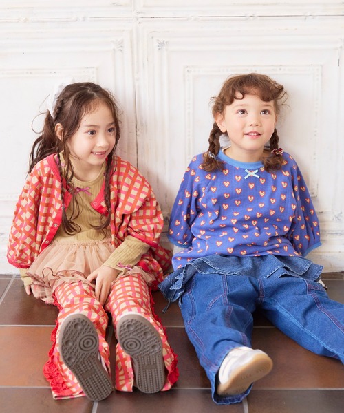 MARKEY'S(マーキーズ)の「2wayチューリップスリーブトップス(Tシャツ/カットソー・キッズ・ブルー系その他/ピンク系その他/レッド系その他・90/100/110/120/80/130/140/150)」の7枚目の写真