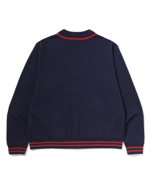 A BATHING APE(アベイシングエイプ)の「BAPE SWEAT CARDIGAN(カーディガン/ボレロ・メンズ・ネイビー/アイボリー・MEDIUM/LARGE/X-LARGE/XX-LARGE)」の4枚目の写真