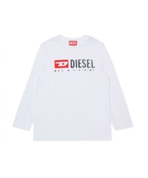 DIESEL KIDS（ディーゼルキッズ）の「DIESEL(ディーゼル)Kids & Junior ブランドロゴ長袖Tシャツカットソー（Tシャツ/カットソー）」