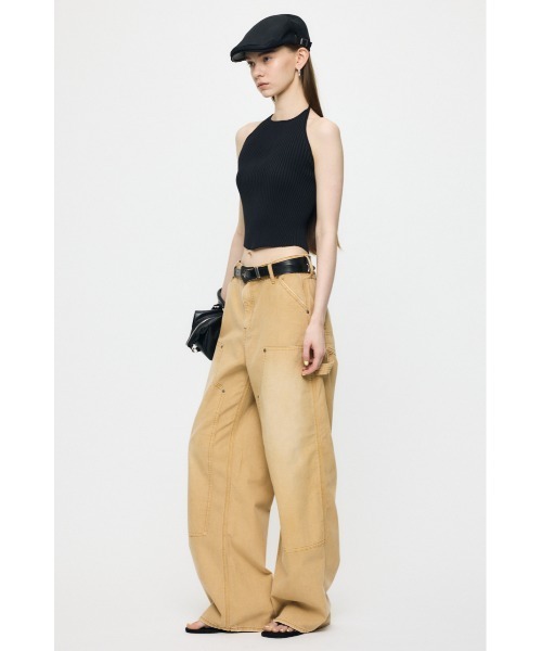 MOUSSY(マウジー)の「MIDRISE PAINTER STRAIGHT(デニムパンツ・レディース・ブルー/ベージュ/オフホワイト・0/1/2)」の22枚目の写真