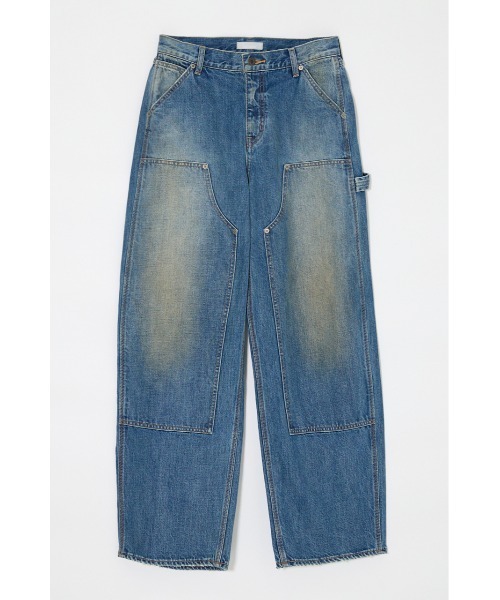 MOUSSY(マウジー)の「MIDRISE PAINTER STRAIGHT(デニムパンツ・レディース・ブルー/ベージュ/オフホワイト・0/1/2)」の12枚目の写真