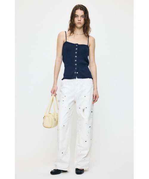 MOUSSY(マウジー)の「MIDRISE PAINTER STRAIGHT(デニムパンツ・レディース・ブルー/ベージュ/オフホワイト・0/1/2)」の15枚目の写真